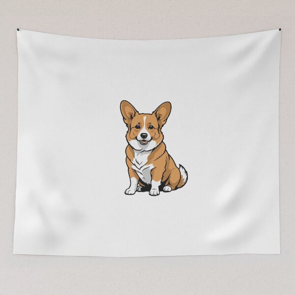Item preview, Corgi Dog Character Bold Outline Minimal – Corgi owner gift designed and sold by michallechowicz.