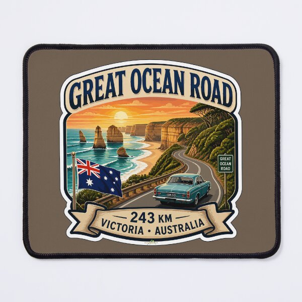 Item preview, The Great Ocean Road Victoria Australia Car Sticker TShirt 07 designed and sold by OuterShellUK.