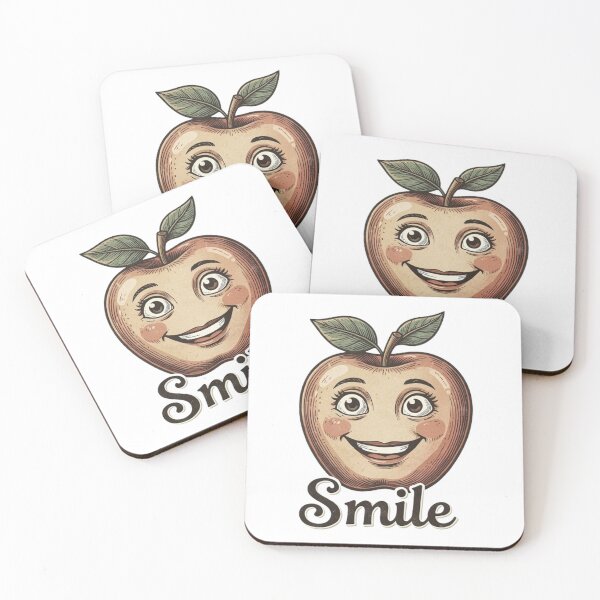 Item preview, Vintage-style "Apple Smile" graphics designed and sold by The best online style shop.