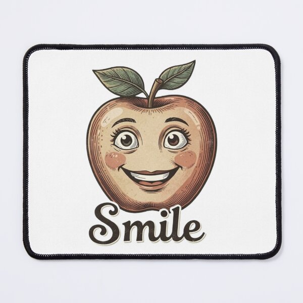 Item preview, Vintage-style "Apple Smile" graphics designed and sold by The best online style shop.