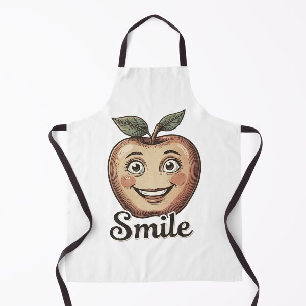 Item preview, Vintage-style "Apple Smile" graphics designed and sold by The best online style shop.
