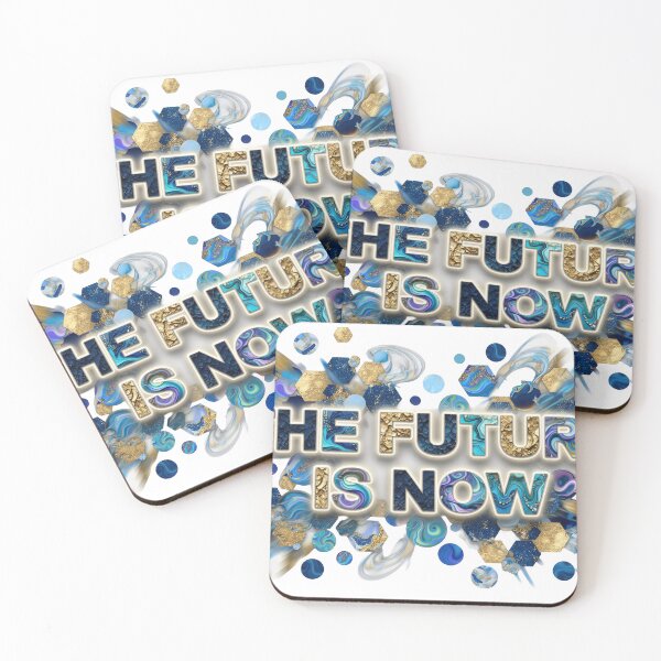 Item preview, Playful Colorful THE FUTURE IS NOW designed and sold by dazzlemakers.