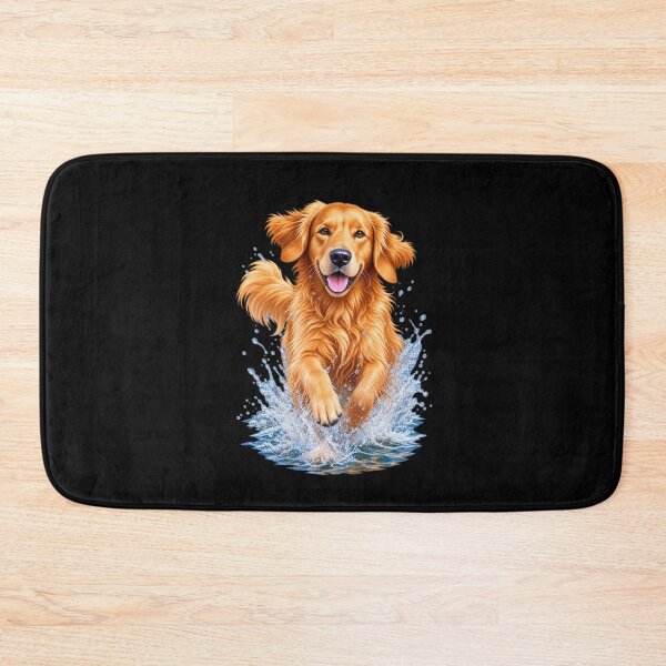 Artikelvorschau, Fröhlicher Golden Retriever-Splash entworfen und verkauft von RockitBaby.