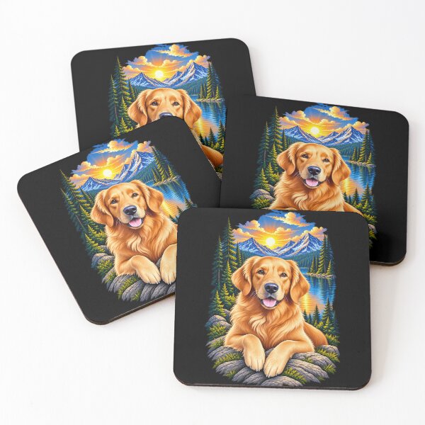 Item preview, Golden Retriever Mountain Adventure – Scenic Lake Dog designed and sold by RockitBaby.