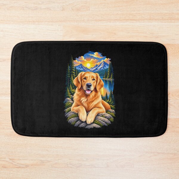 Item preview, Golden Retriever Mountain Adventure – Scenic Lake Dog designed and sold by RockitBaby.