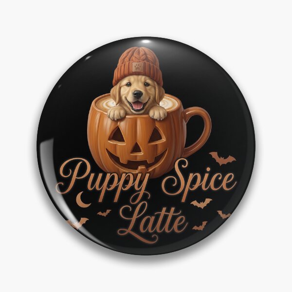 Item preview, Puppy Spice Latte - Cute Halloween Dog Pumpkin Mug designed and sold by Pfotenfaden.