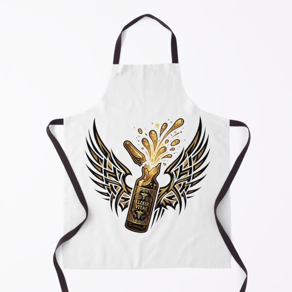 Item preview, Elixir Vitae Glass Ampoule Caduceus Golden Wings Pharmacy Aesthetic designed and sold by Animer-art1.