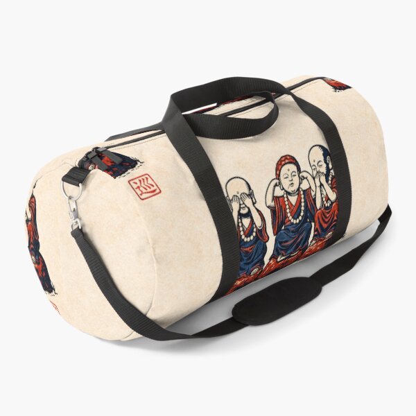 Item preview, Three Wise Monks – Japan Linocut Print designed and sold by JAPANCE STUDIO.
