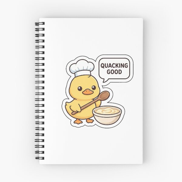 Item preview, Quacking Good Bakery Duckling - Cute Chef Animal Sticker with Text designed and sold by SimpleP.