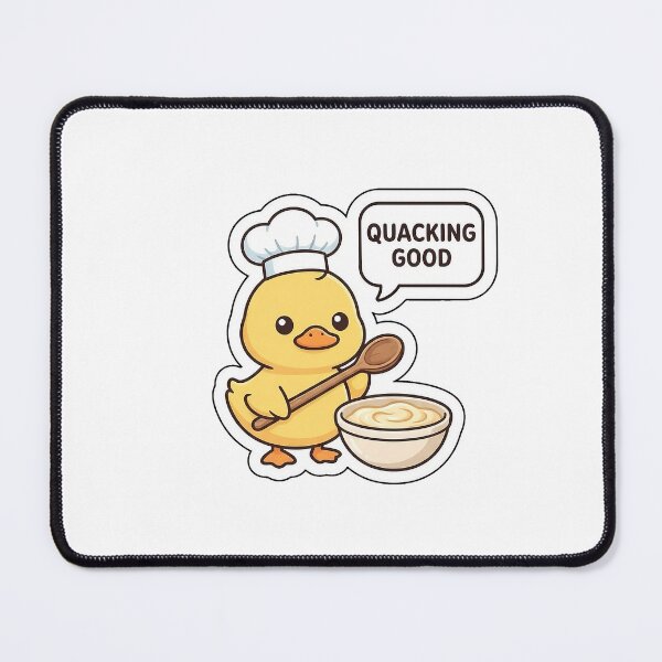 Item preview, Quacking Good Bakery Duckling - Cute Chef Animal Sticker with Text designed and sold by SimpleP.