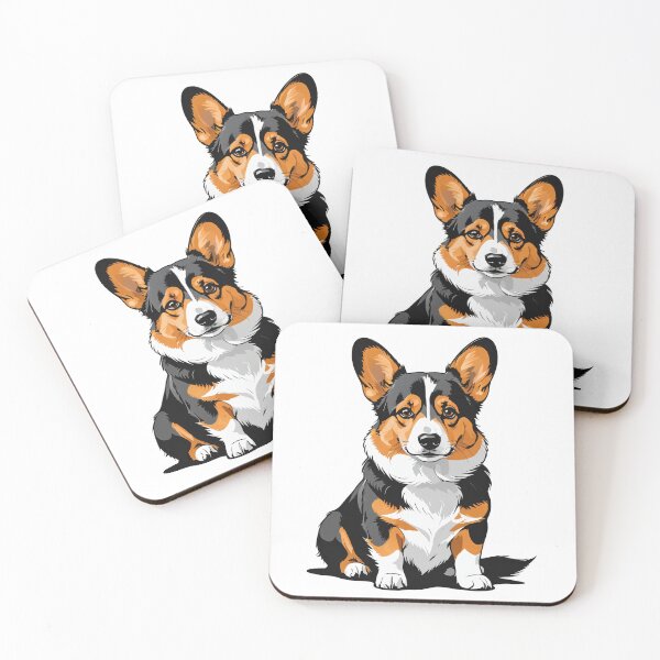 Item preview, Corgi Dog Character Black and White Ink Style – Corgi owner gift designed and sold by michallechowicz.