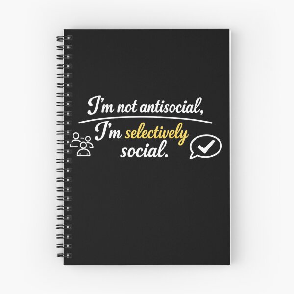 Item preview, I'm Not Antisocial I'm Selectively Social designed and sold by MarselArt.