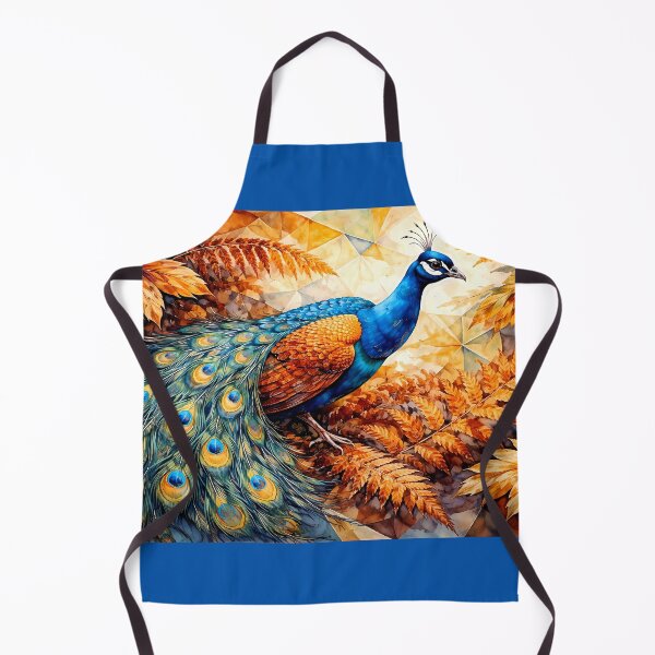 Item preview, Colorful Peacock Among Autumn Leaves designed and sold by cuprum.