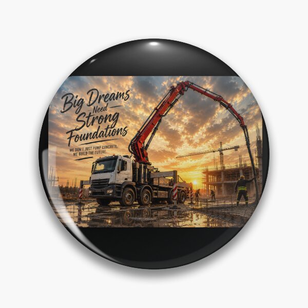Item preview, Concrete Pump at Work – Big Dreams Need Strong Foundations designed and sold by ElceMare.