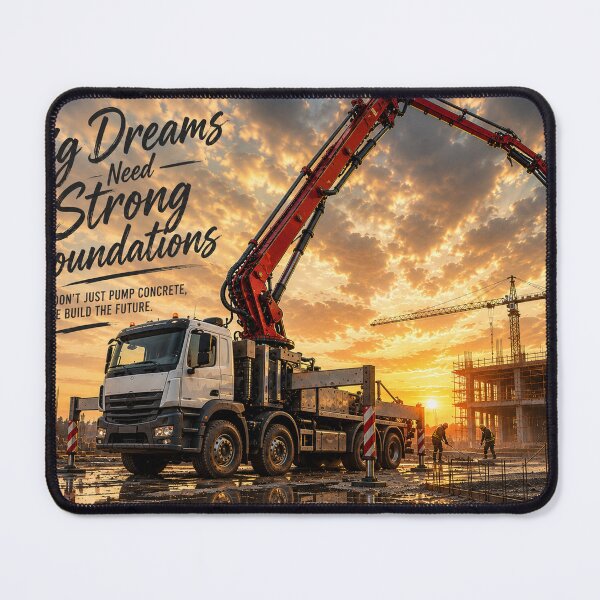 Item preview, Concrete Pump at Work – Big Dreams Need Strong Foundations designed and sold by ElceMare.