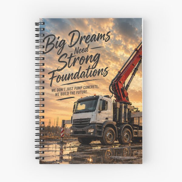 Item preview, Concrete Pump at Work – Big Dreams Need Strong Foundations designed and sold by ElceMare.