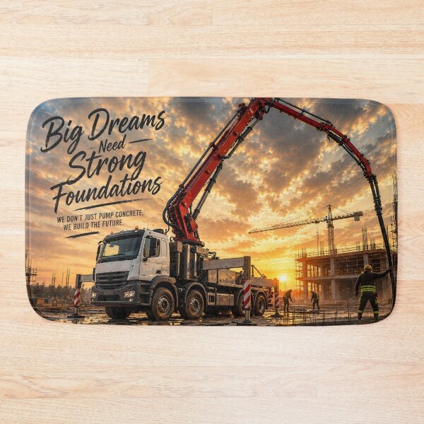 Item preview, Concrete Pump at Work – Big Dreams Need Strong Foundations designed and sold by ElceMare.