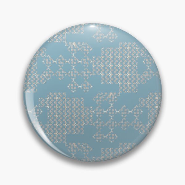 Item preview, Keycode Modern Blue Geometric Tile Pattern designed and sold by PoeticRecipeST.