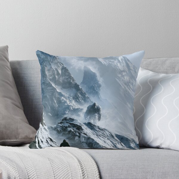 Item preview, A towering Yeti trekking through blizzard-covered Himalayan peaks surrounded by towering glaciers and blowing snow, Fantasy & Mythological Creatures designed and sold by CDC40.