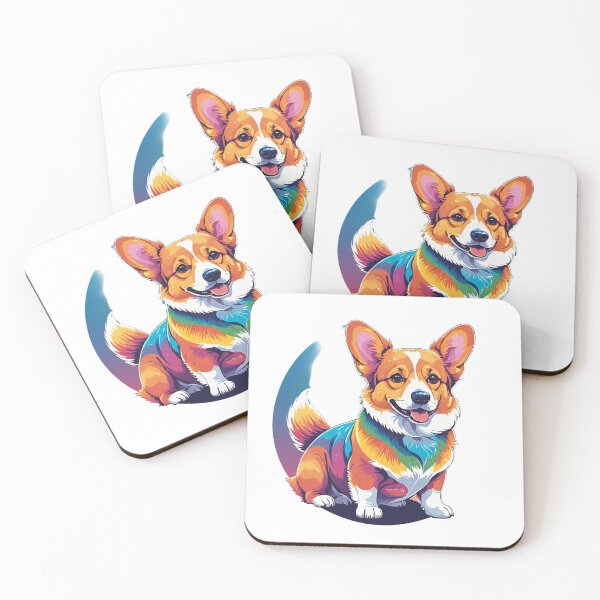 Item preview, Corgi Dog Character Holographic Rainbow Style – Corgi owner gift designed and sold by michallechowicz.