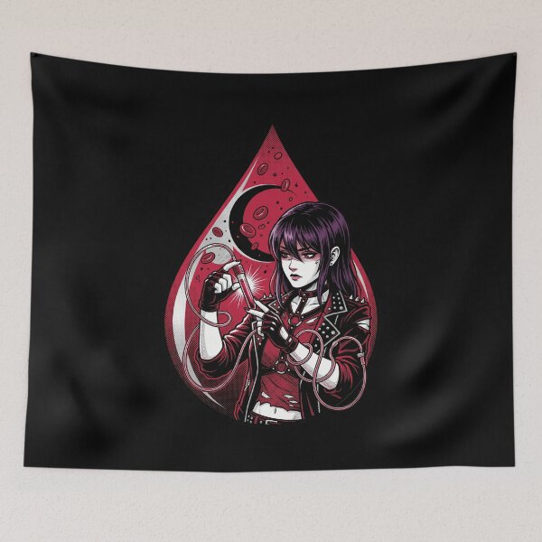 Item preview, Cyberpunk Gothic Phlebotomist Hematology Blood Drop Vampire Anime Aesthetic designed and sold by Animer-art1.
