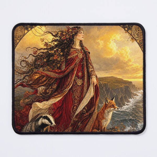 Item preview, Banbha, Queen of the Tuatha Dé Danann | Celtic Goddess Wall Art designed and sold by Stoneflower-Art.