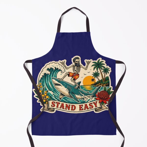 Item preview, Stand Easy Surf Crew Tshirt - Shark Rider designed and sold by Bombergirls.