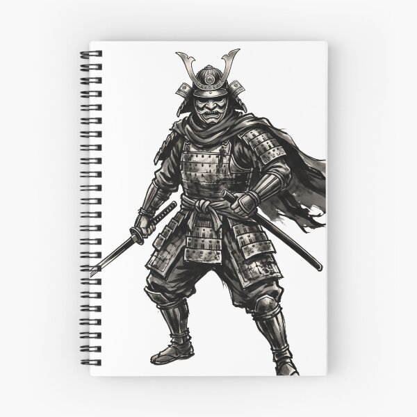 Item preview, The Shadow Warrior - Ink Wash Sumi-e Samurai Art designed and sold by whiteblackcat.
