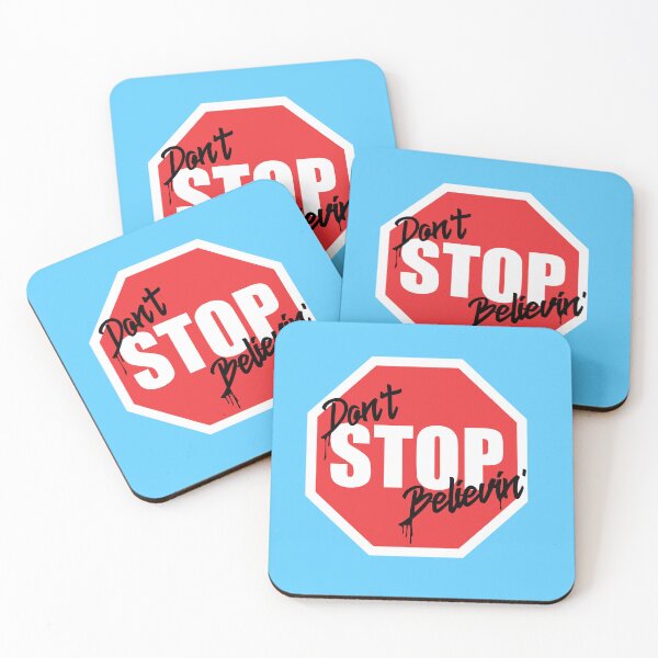 Item preview, Don't Stop Believin' Parody Stop Sign designed and sold by Avara-Creative.
