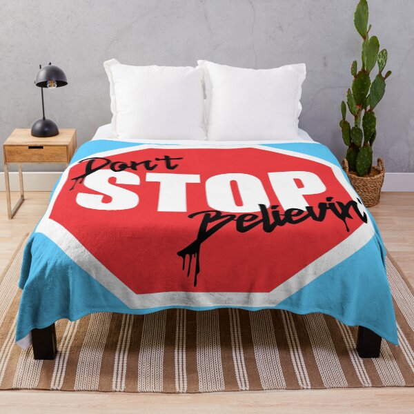 Item preview, Don't Stop Believin' Parody Stop Sign designed and sold by Avara-Creative.