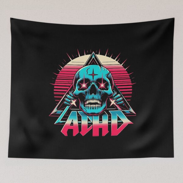 Item preview, Heavy Metal Logo - ADHD designed and sold by abby-thorns.