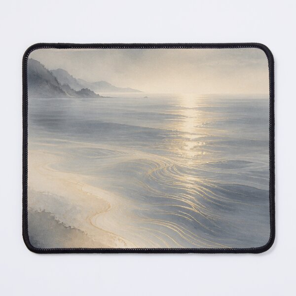 Item preview, Moon Ocean Wall Art Poster | Moonlit Ocean Flow, Japandi Coastal Zen Decor designed and sold by LuminaKage.