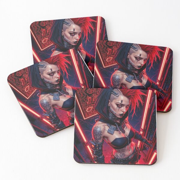 Item preview, Red is for Danger - Cyberpunk Sci Fi Anime art designed and sold by Delerat7.