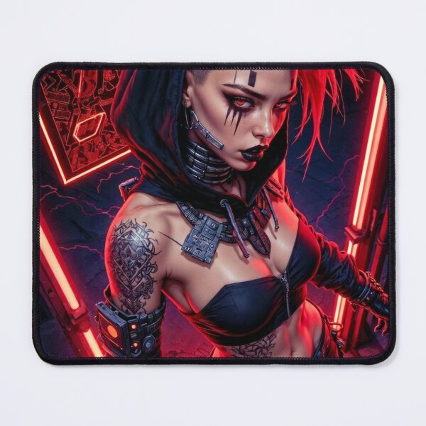 Item preview, Red is for Danger - Cyberpunk Sci Fi Anime art designed and sold by Delerat7.