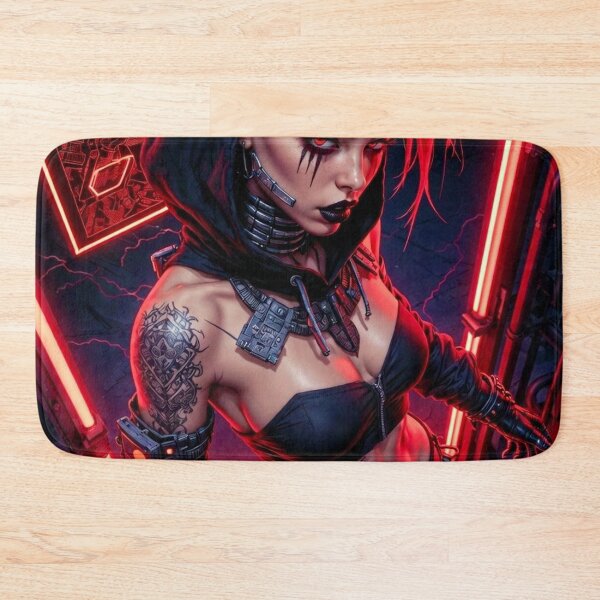 Item preview, Red is for Danger - Cyberpunk Sci Fi Anime art designed and sold by Delerat7.