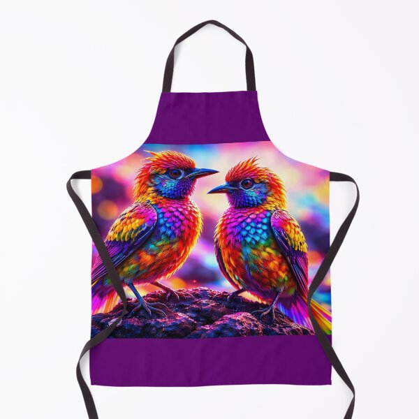 Item preview, Vibrant Rainbow Birds on Rocks designed and sold by cuprum.