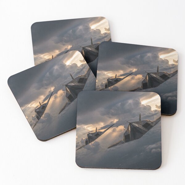 Item preview, F-117 Nighthawks Diving Through Storm Clouds designed and sold by Airpower Art.
