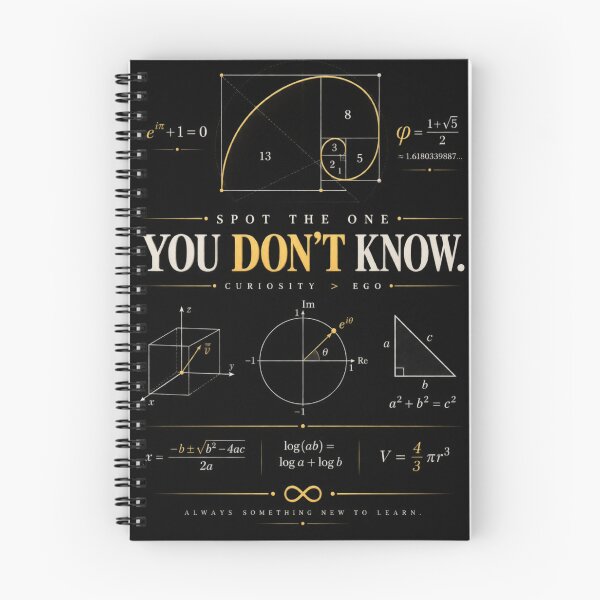 Item preview, Spot the One You Don't Know — Math & Physics Formula designed and sold by CalmWorldShop.