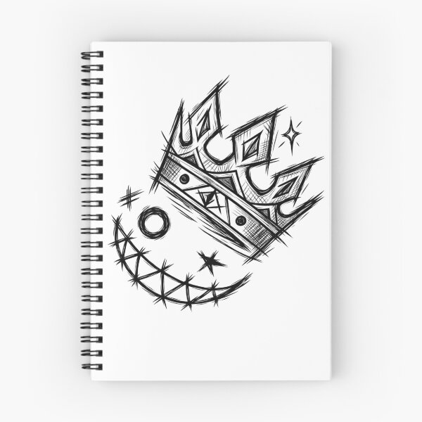 Item preview, Crown Evil Smiley Grunge Sketch Dark Streetwear Aesthetic Graphic designed and sold by DesignArtist.ia.