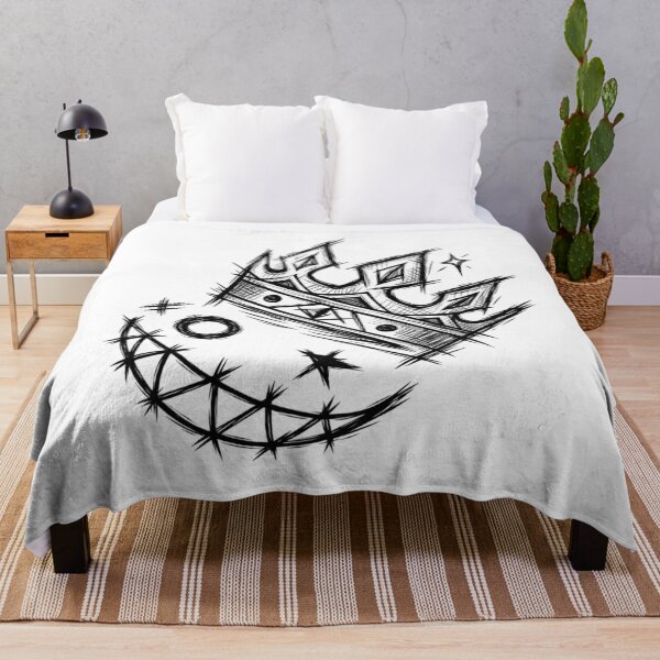 Item preview, Crown Evil Smiley Grunge Sketch Dark Streetwear Aesthetic Graphic designed and sold by DesignArtist.ia.