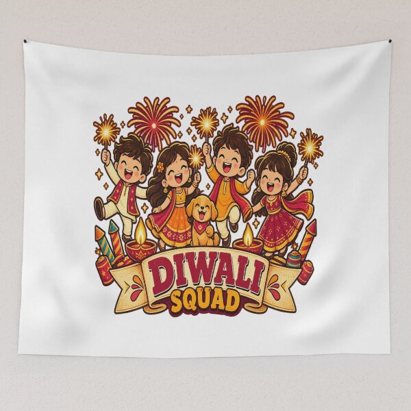 Item preview, Diwali Squad – Funny Family Festival Group | Diwali Family Shirt designed and sold by Globalcitytees.