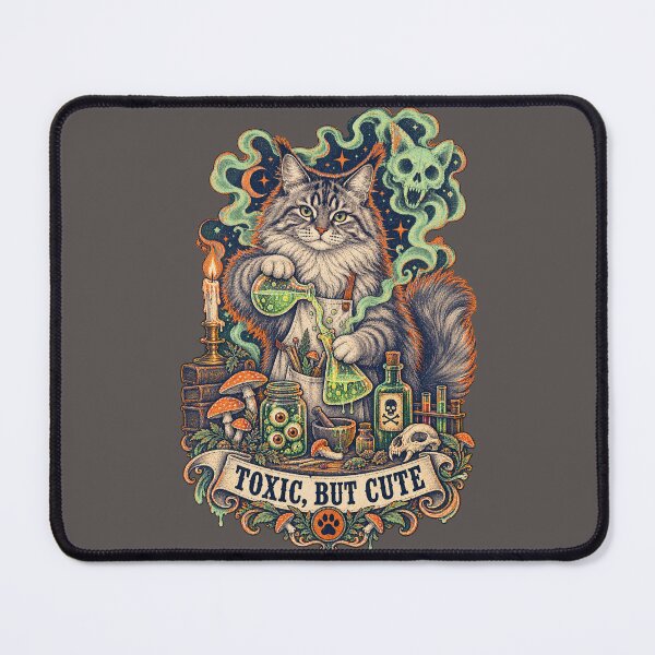 Item preview, Halloween Toxic But Cute Creepy Cat Design designed and sold by PinnyPxStudio.
