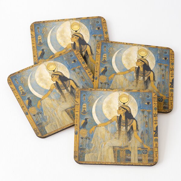 Item preview, The Dawn of Isis-Sothis | Egyptian Goddess of the Stars Wall Art designed and sold by Stoneflower-Art.