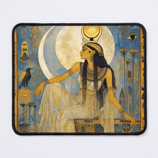 Item preview, The Dawn of Isis-Sothis | Egyptian Goddess of the Stars Wall Art designed and sold by Stoneflower-Art.