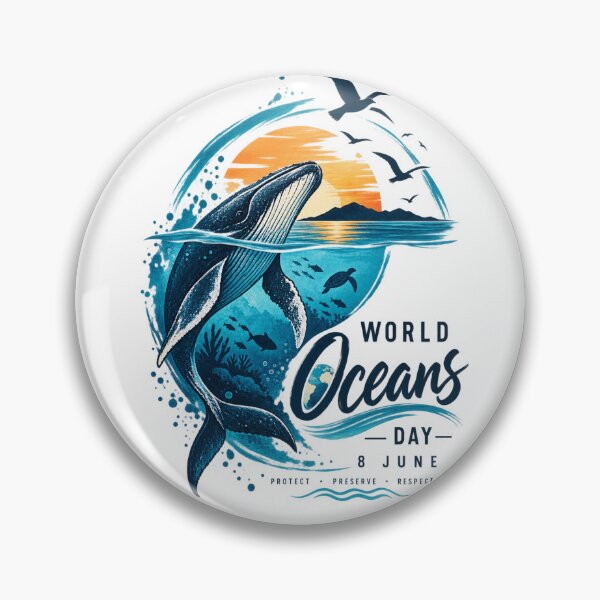 Item preview, World Oceans Day Whale designed and sold by timiparkerart.