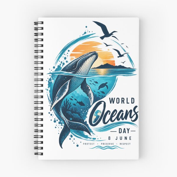 Item preview, World Oceans Day Whale designed and sold by timiparkerart.