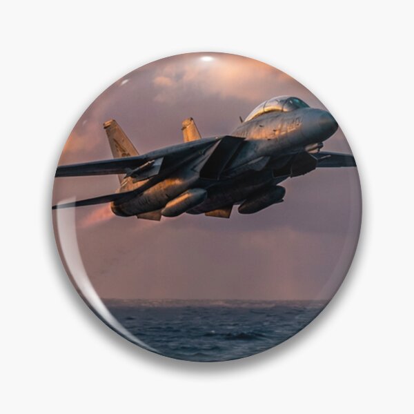 Item preview, F-14 Tomcat Low Pass Over Ocean at Sunset designed and sold by Airpower Art.