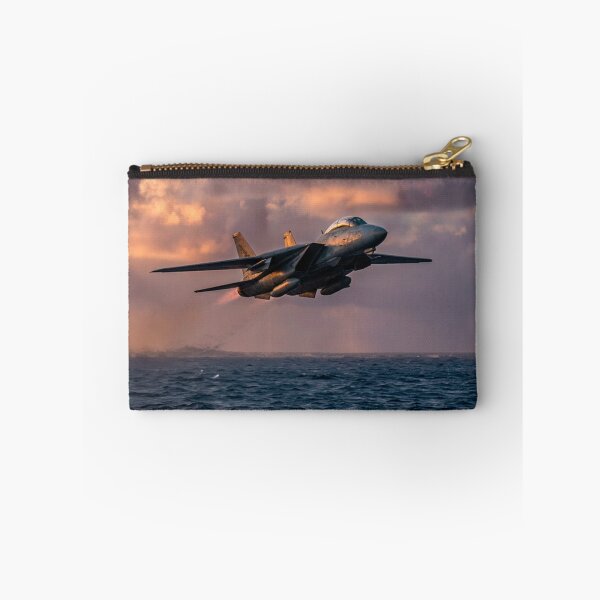 Item preview, F-14 Tomcat Low Pass Over Ocean at Sunset designed and sold by Airpower Art.