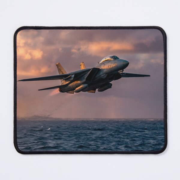 Item preview, F-14 Tomcat Low Pass Over Ocean at Sunset designed and sold by Airpower Art.