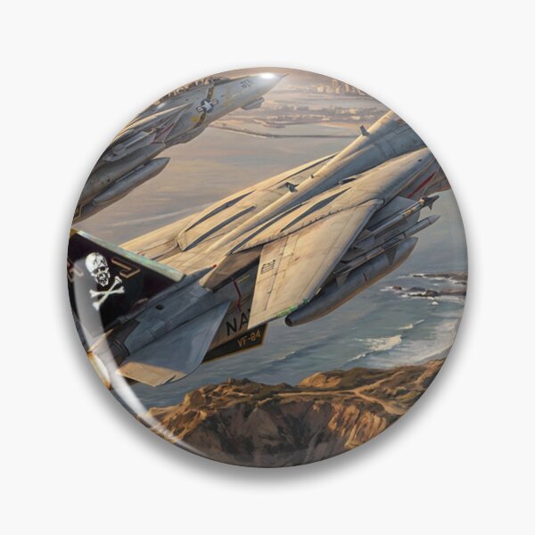 Item preview, VF-84 Jolly Rogers F-14 Tomcats Over San Diego designed and sold by Airpower Art.